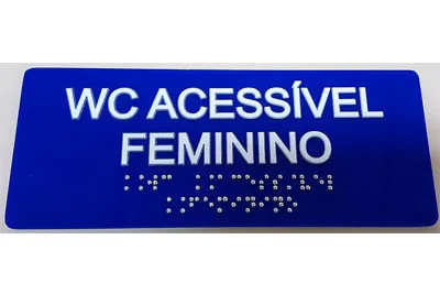 Placas em Braille Acrílica